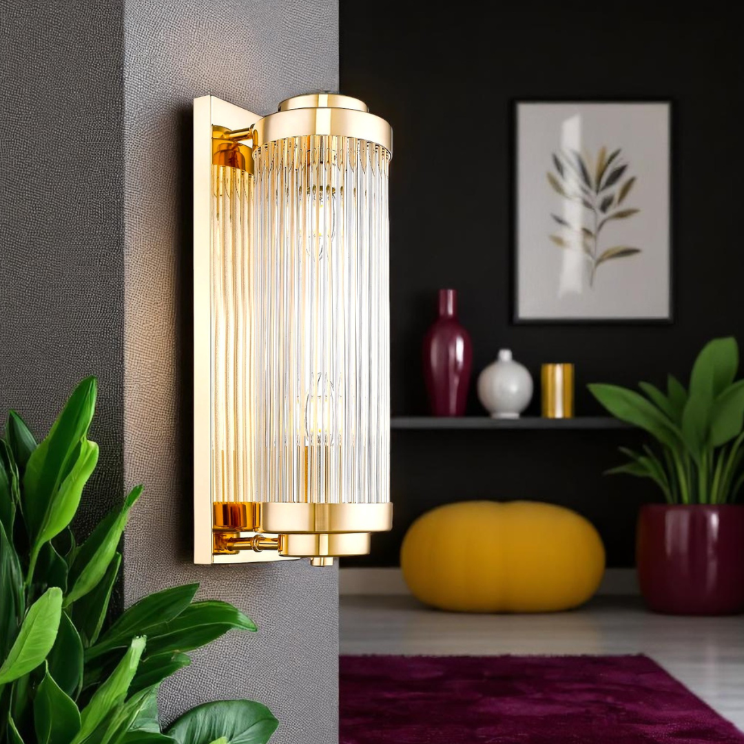 Aplica Perete Gold Luxury Reglabila 2XE14 AURIE / CRISTAL / APLICA PERETE Wall Light Fixtures