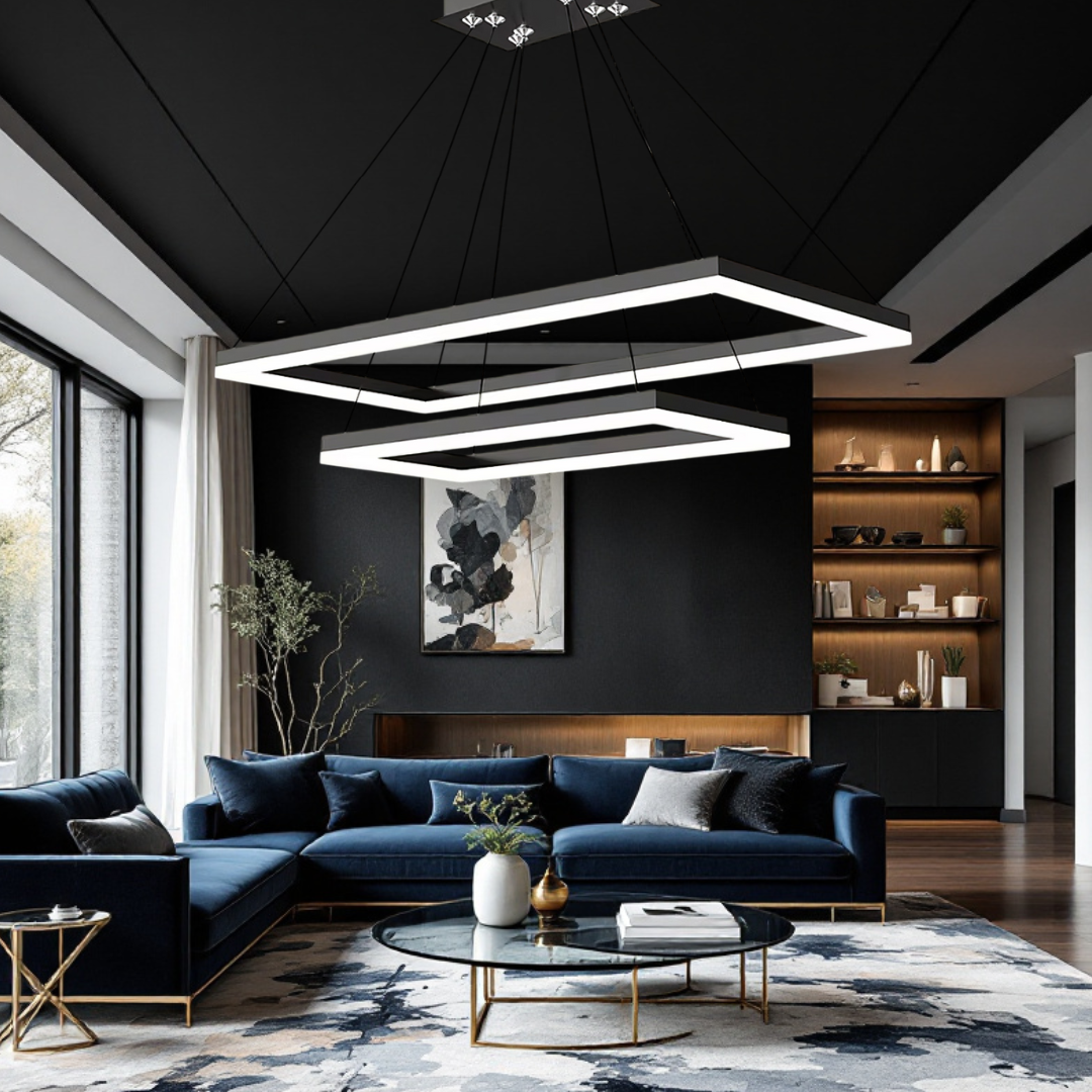 Lustra LED Suspendata Black GlowFix NEAGRA / SUSPENDATE / 120CM Lighting Fixtures