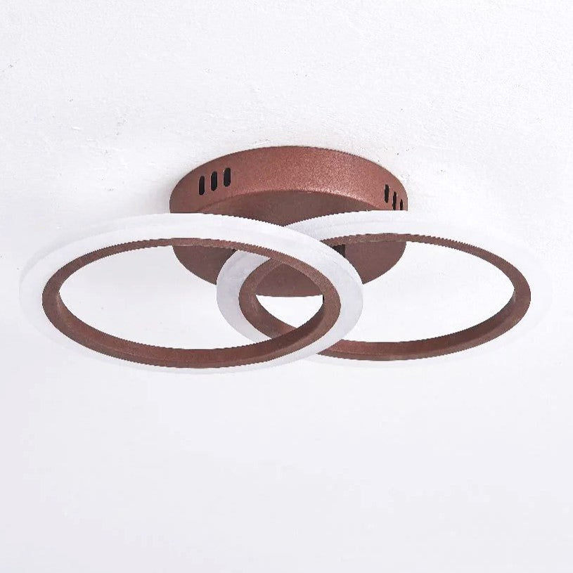 Lustra Led 1 + 1 Circle Design Maro Echivalent 300W Telecomanda Lighting Fixtures