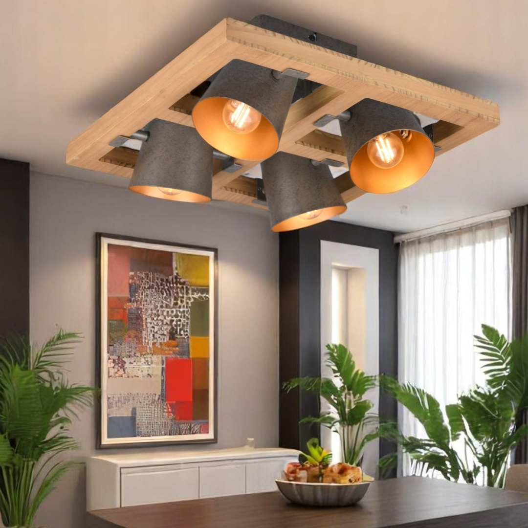 Lustra 4xE14 Lyssé 25W LEMN Lighting Fixtures