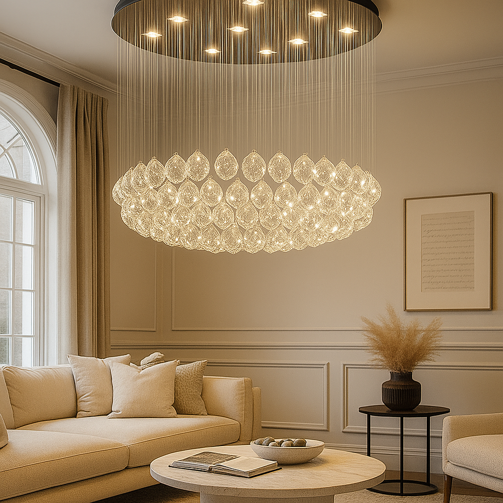 Candelabru LED Cristal Blinx 5x9W Silver ARGINTIE / CRISTAL Chandeliers Crystal