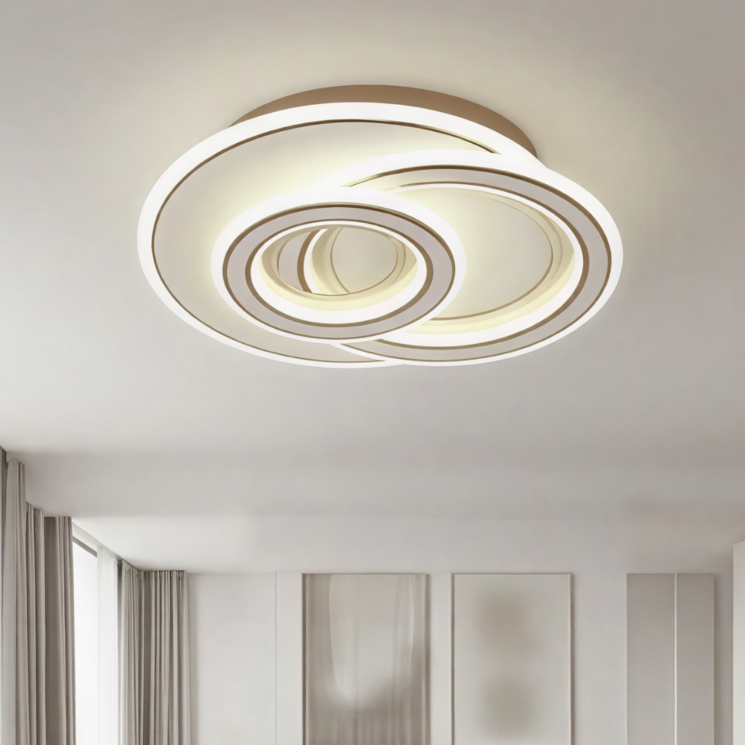 Lustra LED Zefir ROUND Gold Echivalent 100W ALBA / 32CM / CIRCLE DESIGN Lighting Fixtures