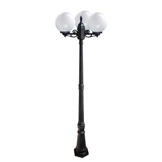 Stalp De Gradina Negru 3 Brate 40W 220CM STALP ORNAMENTAL / NEAGRA GARDEN POLE