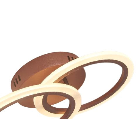 Lustra Led 1 + 1 Circle Design Maro Echivalent 300W Telecomanda Lighting Fixtures