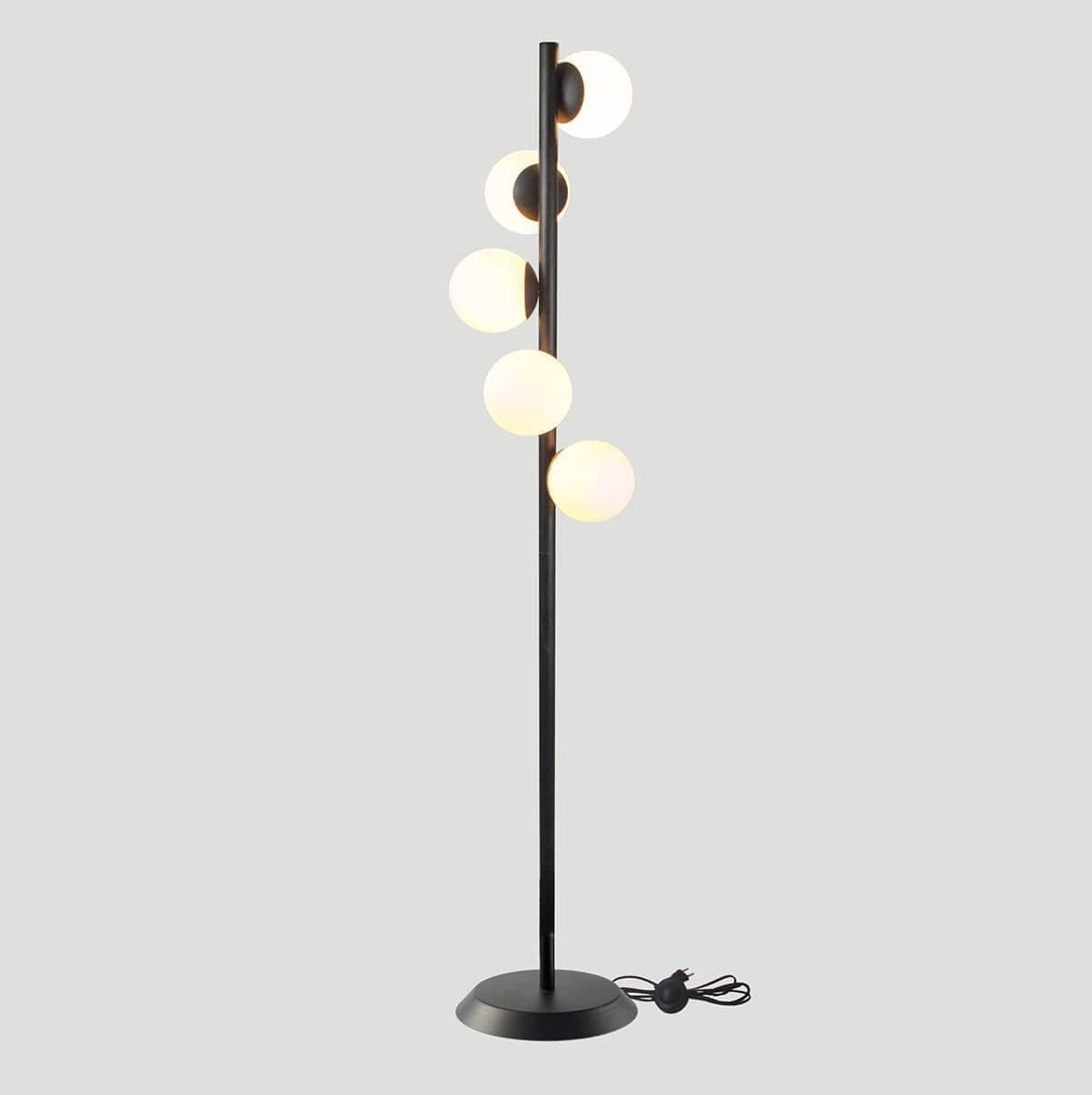 Lampadar Abajur Black 177Cm Ty3052/5 Bk