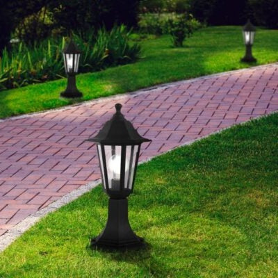 Stalp Ornamental De Gradina DUANERA Tip Felinar Negru 42CM STALP ORNAMENTAL GARDEN POLE