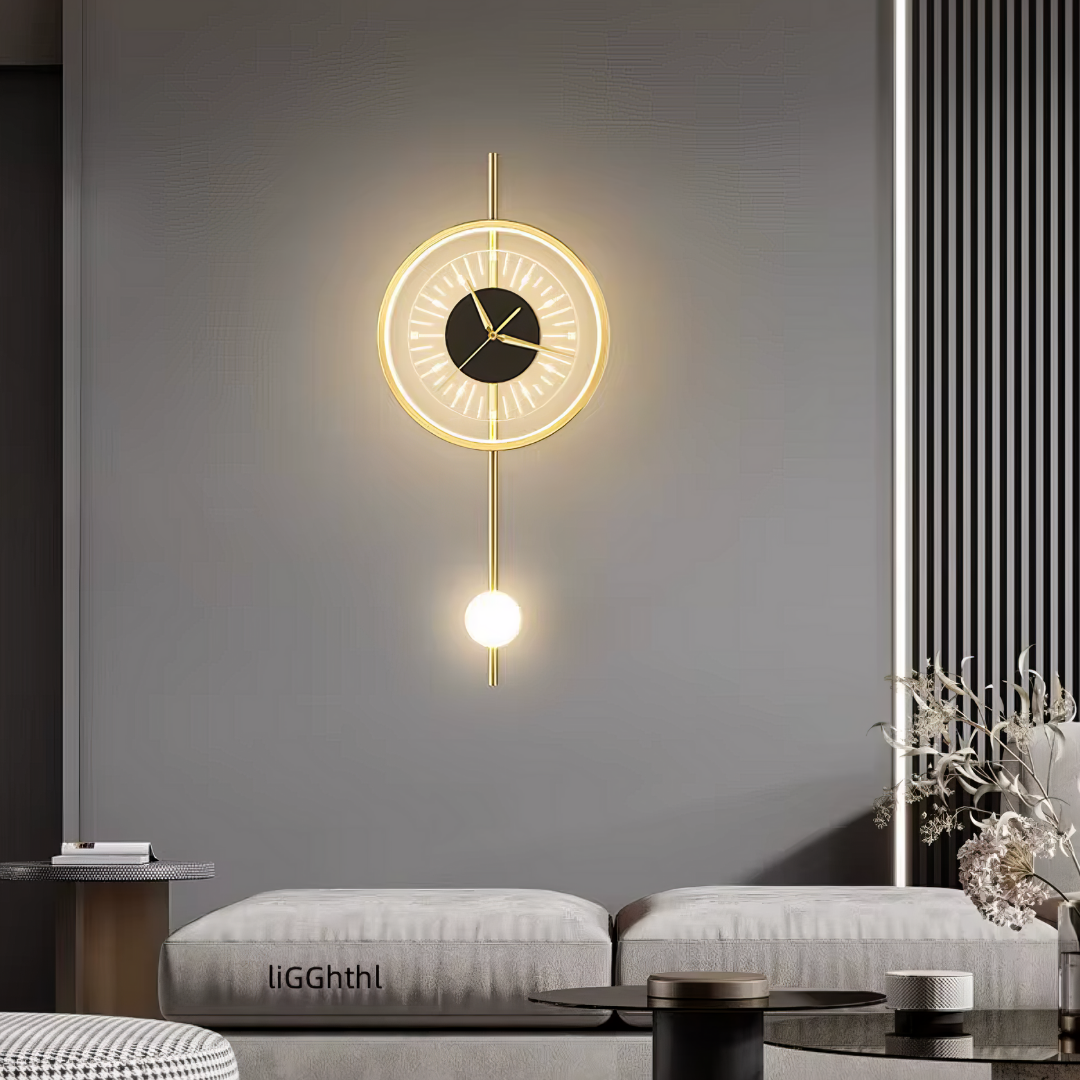 Aplica LED cu Ceas Pendulum Glow AL204-1 AURIU / APLICA PERETE Wall Light Fixtures
