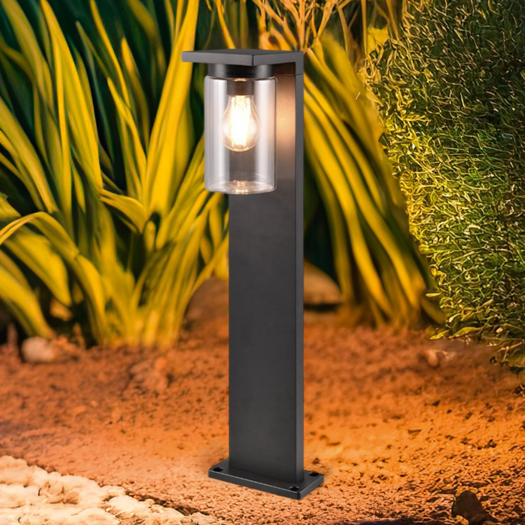 Stalp Ornamental cu Senzor Negru 65CM GARDEN POLE