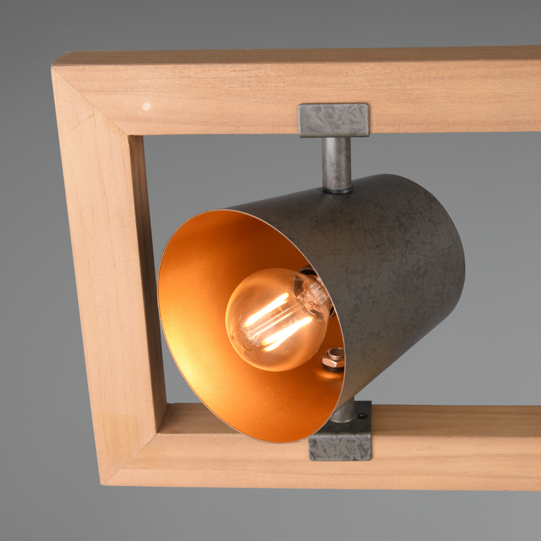 Lustra Suspendata 4xE14 Lyssé 25W LEMN / SUSPENDATE Lighting Fixtures