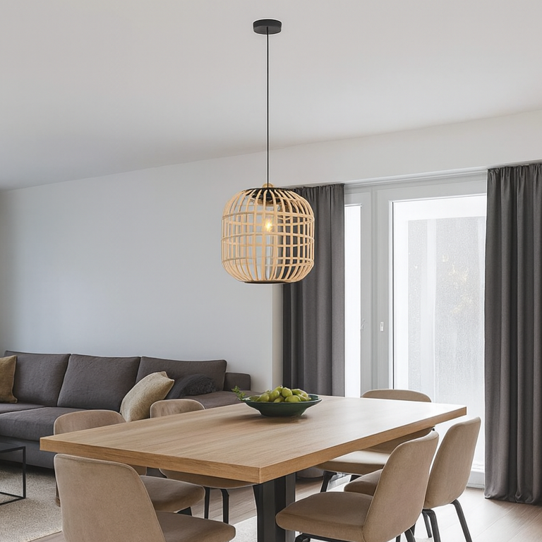 Pendul BORDESLEY Nature 110CM LEMN / VINTAGE SI RETRO DESIGN Lighting Fixtures