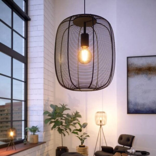 Pendul RINROE Black 110CM NEAGRA / ABAJUR Lighting Fixtures