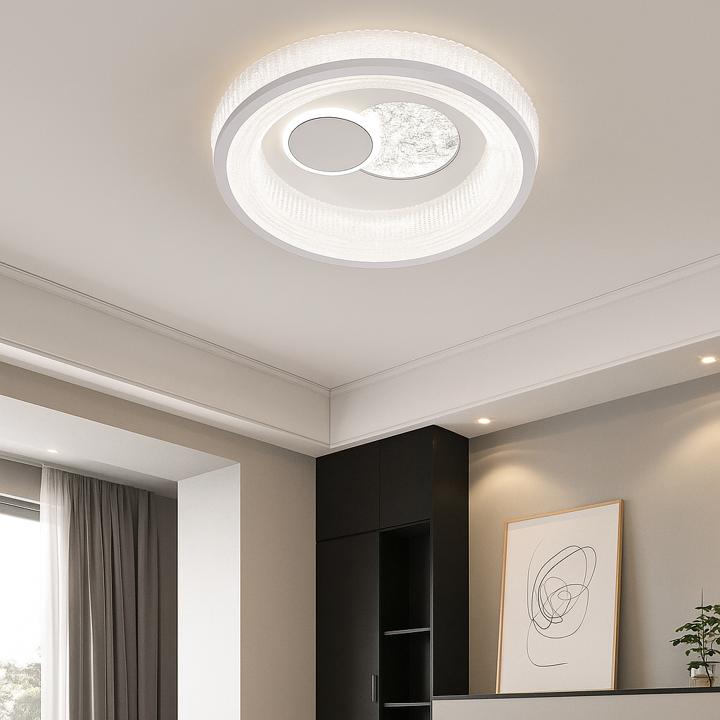 Lustra LED Koko ROUND White Echivalent 100W ALBA / 31CM / CIRCLE DESIGN Lighting Fixtures