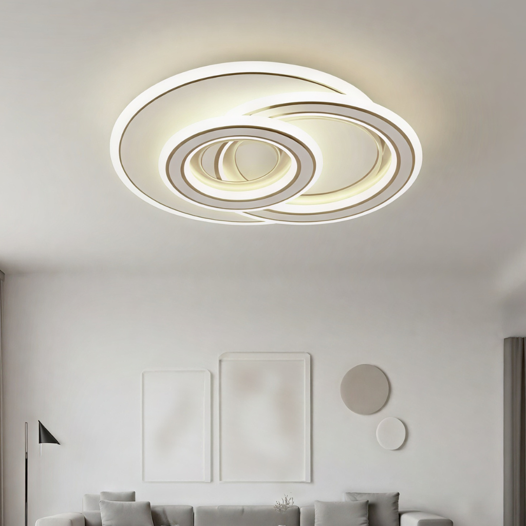 Lustra LED Zefir ROUND Gold Echivalent 100W ALBA / 32CM / CIRCLE DESIGN Lighting Fixtures