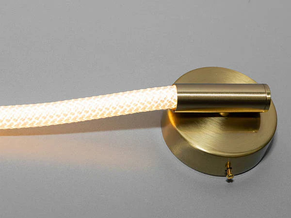 Aplica LED Nordic Style Light Rope Tube R9158/1 Gold AURIE / APLICA PERETE / MINIMALIST DESIGN Wall Light Fixtures