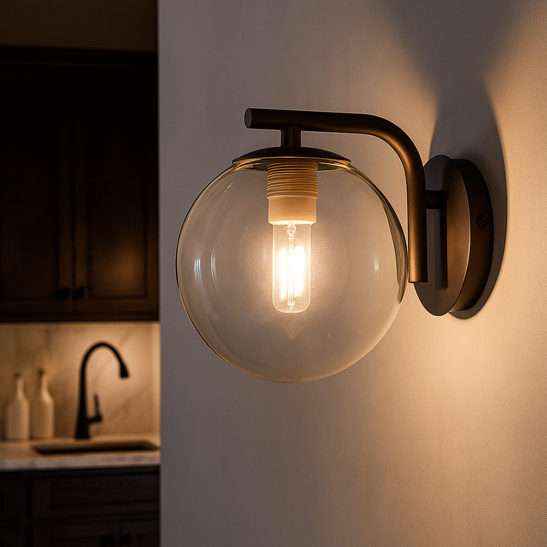 Aplica Perete 1xG9 Black NEAGRA / APLICA PERETE / MINIMALIST DESIGN Wall Light Fixtures