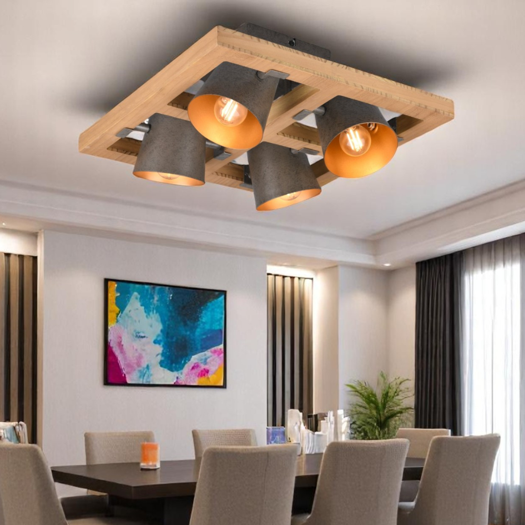 Lustra 4xE14 Lyssé 25W LEMN Lighting Fixtures