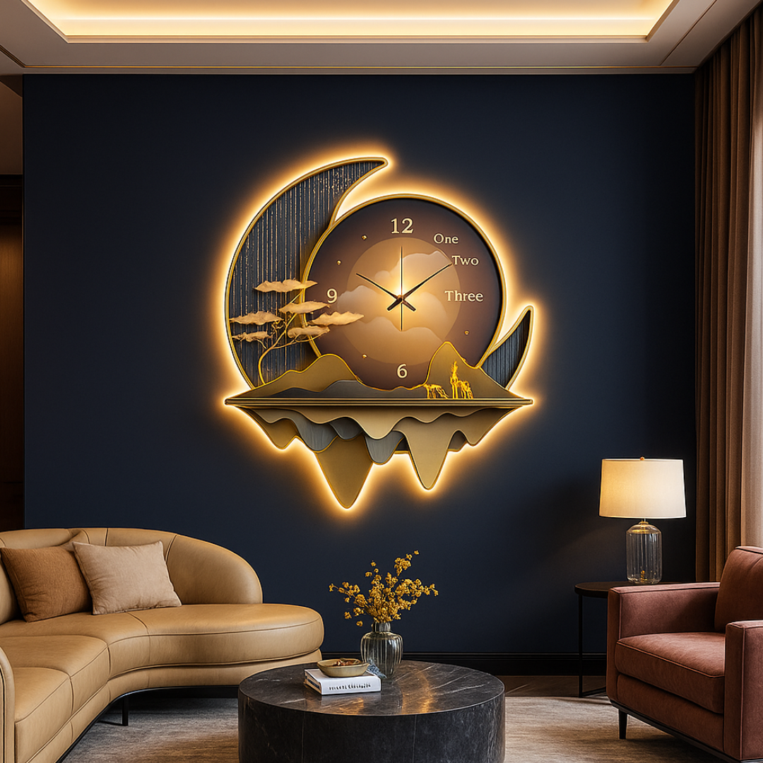 Aplica LED MoonClock 60cm AURIE / LUXURY Wall Light Fixtures