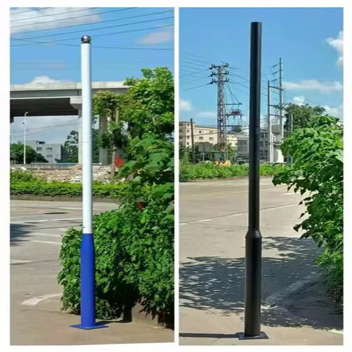 Stalp Metalic Alb/Albastru Modular 3m STALP ORNAMENTAL / Alb/Albastru ornamental pole