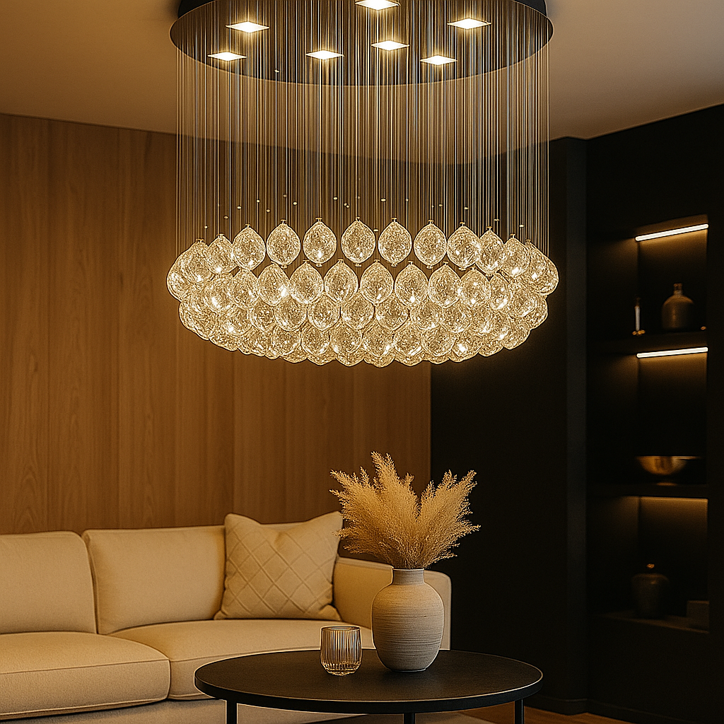 Candelabru LED Cristal Blinx 5x9W Silver ARGINTIE / CRISTAL Chandeliers Crystal