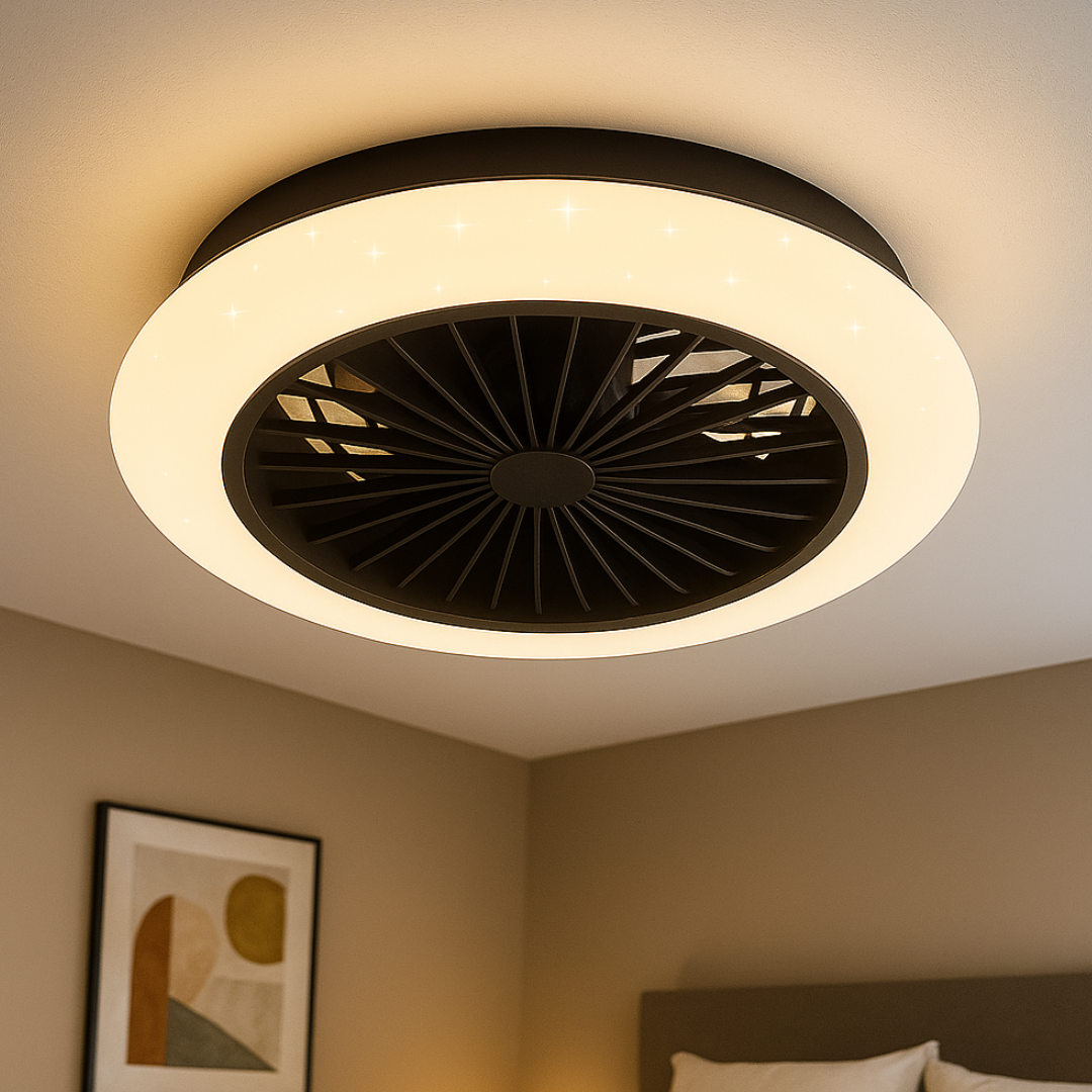 Lustra LED cu Ventilator STRALSUND NEAGRA / VENTILATOR Lighting Fixtures