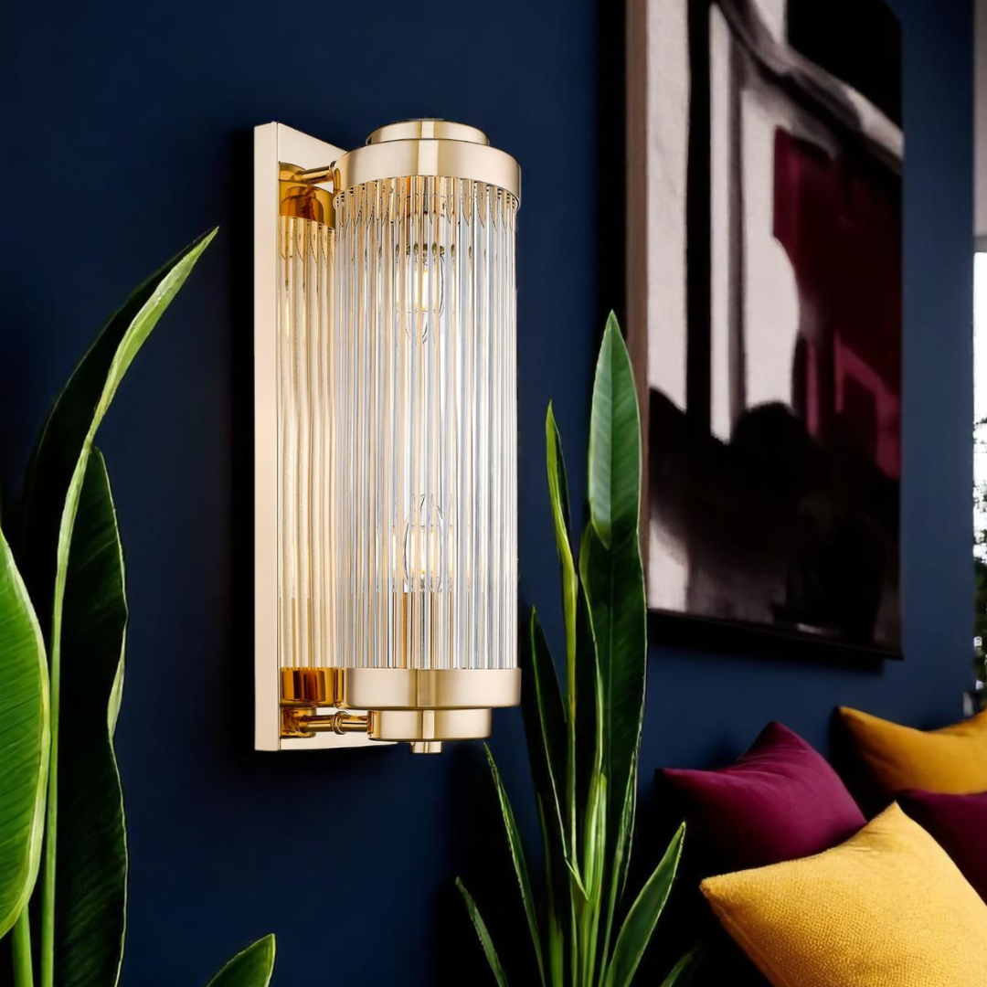 Aplica Perete Gold Luxury Reglabila 2XE14 AURIE / CRISTAL / APLICA PERETE Wall Light Fixtures