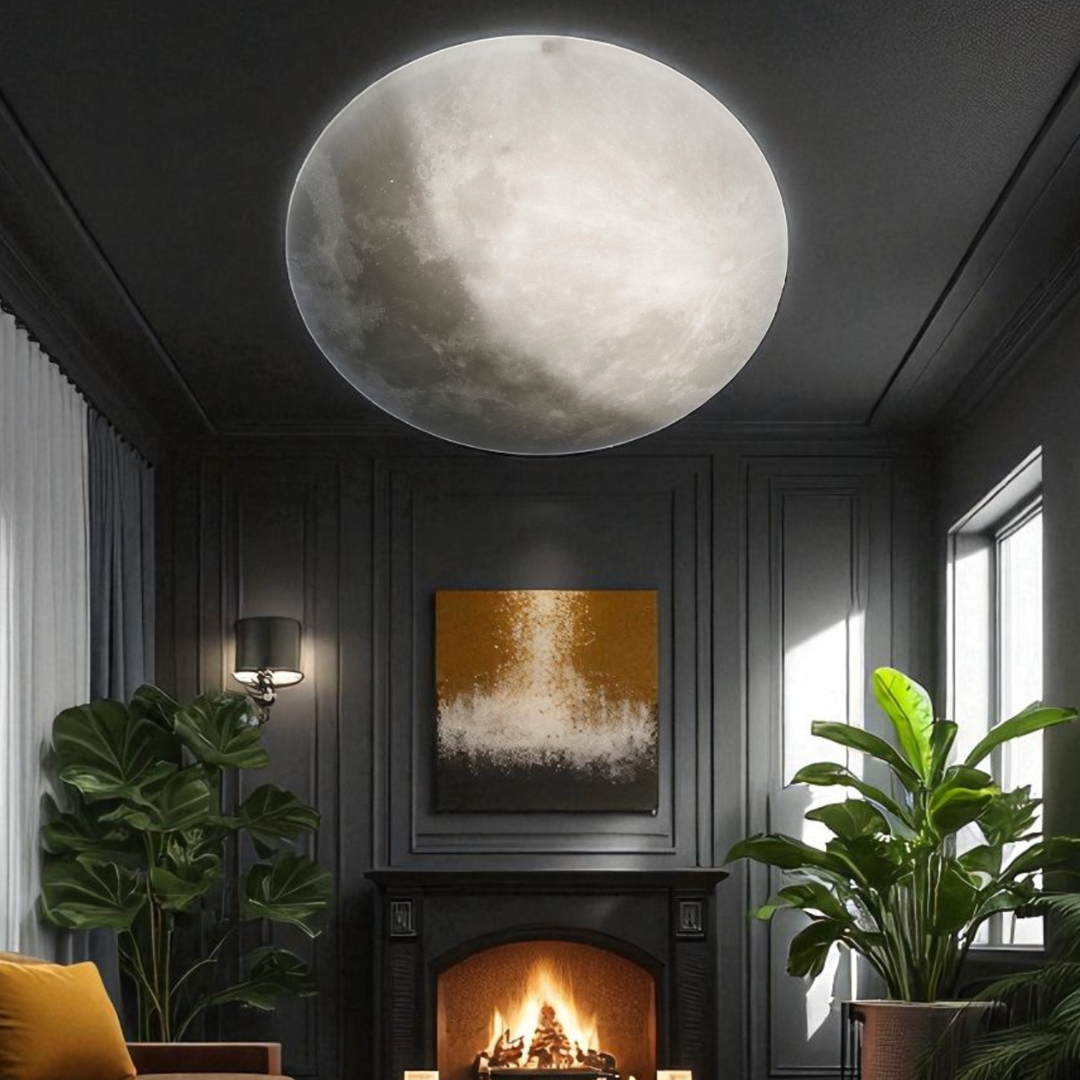 Lustra LED LUNAR White ALBA / 60CM / MINIMALIST DESIGN Lighting Fixtures