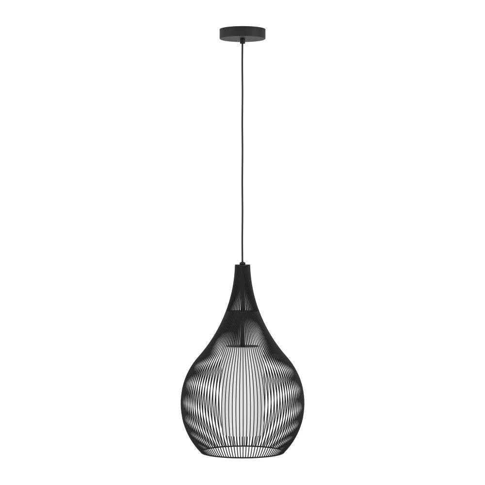 Pendul RAZONI 1 Black 110CM NEAGRA / ABAJUR Lighting Fixtures