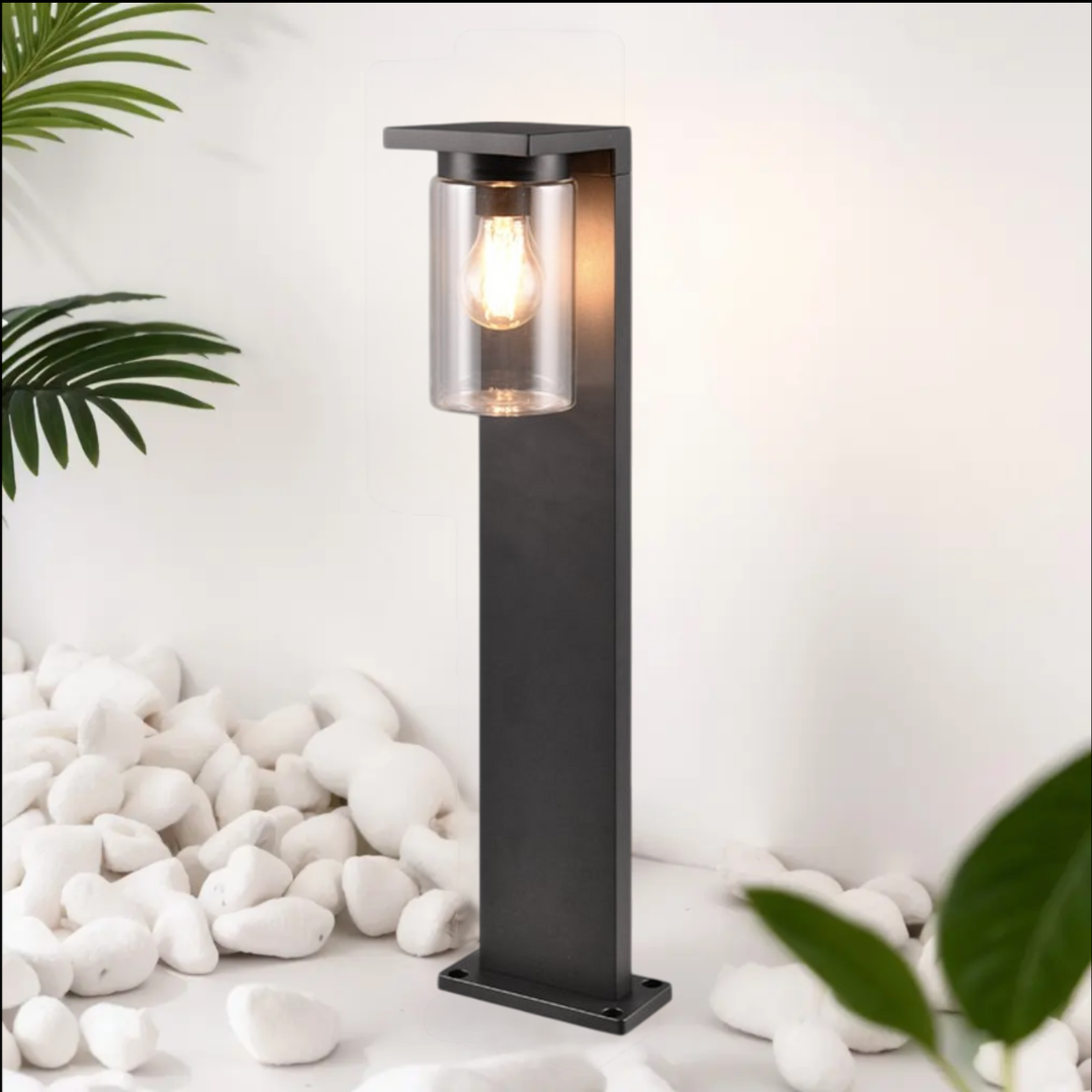 Stalp Ornamental cu Senzor Negru 65CM GARDEN POLE