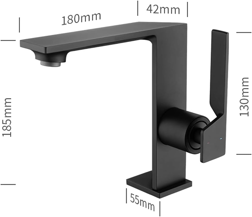 Baterie Lavoar Medie Modern Line Negru MAT SMK027