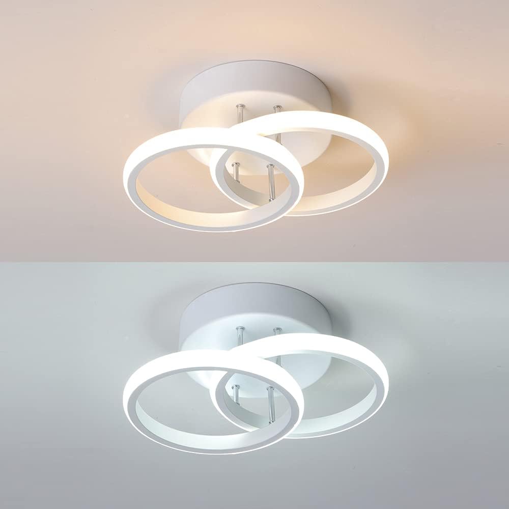 Lustra Led 28W Two Circle Echivalent 200W Lighting Fixtures