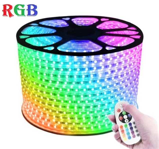 Rola Banda Led 5050 2 Randuri Rgb 220V -100M Strips