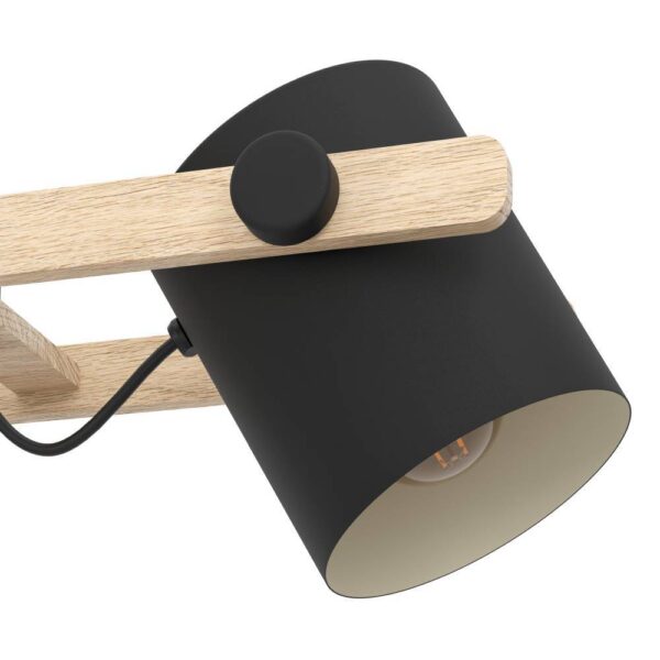 Lustra Suspendata HORNWOOD Black 110CM NEAGRA / VINTAGE SI RETRO DESIGN / 110CM Chandeliers