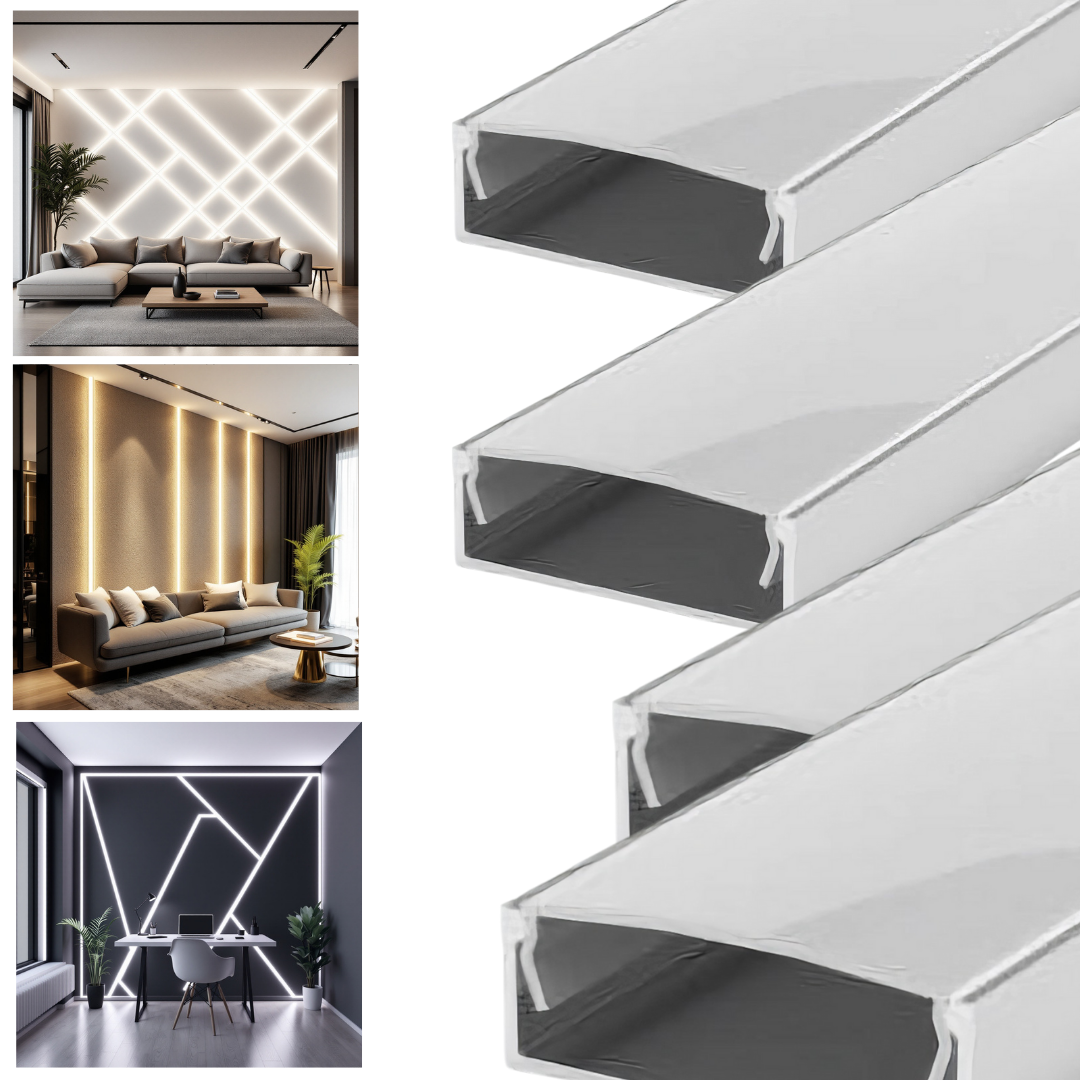 Profil LED Aplicat 2 METRI Plat XL eil3112 LED Strips