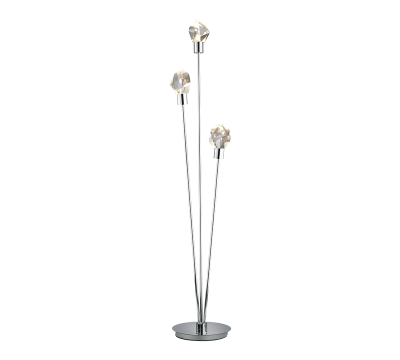 Lampadar LED Premium Verano Silver Crystal 150CM