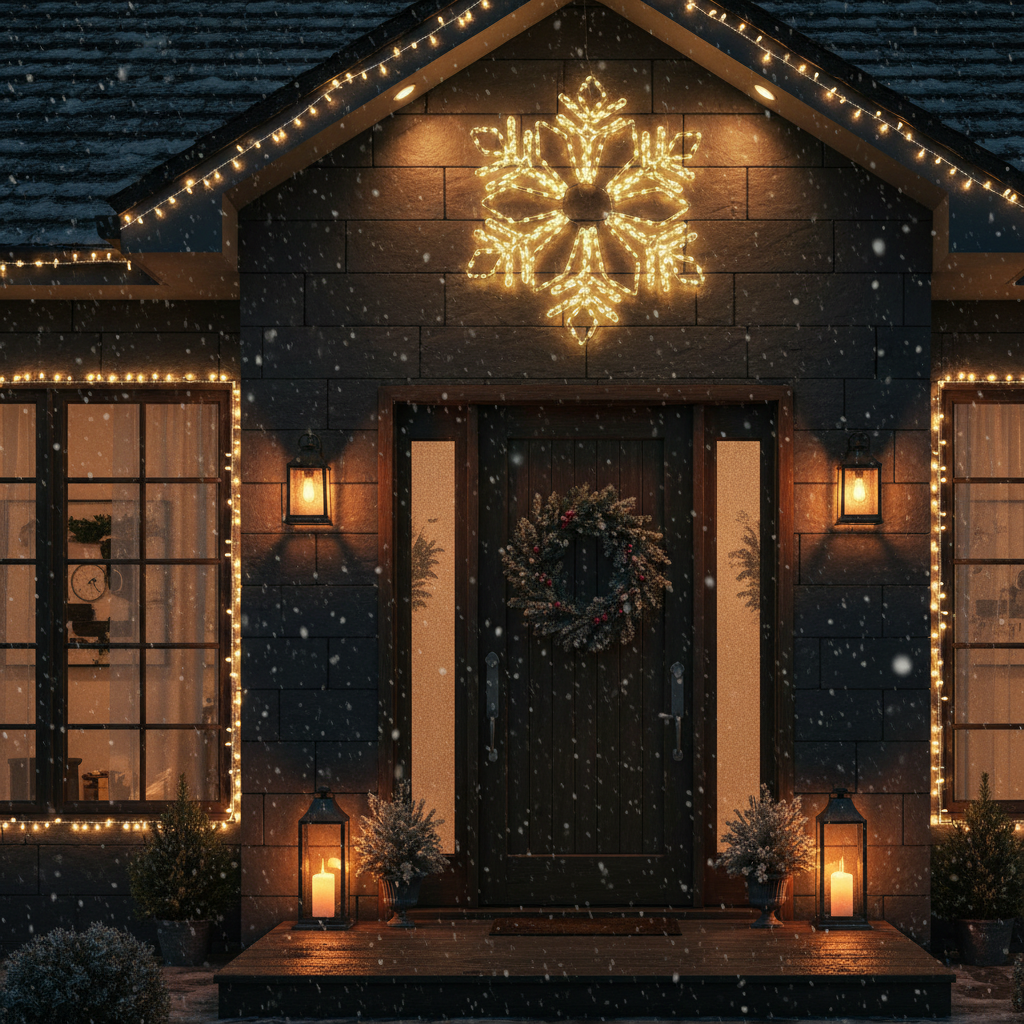 Fulg de Nea Decorativ LED Starfell 60x60cm IP44