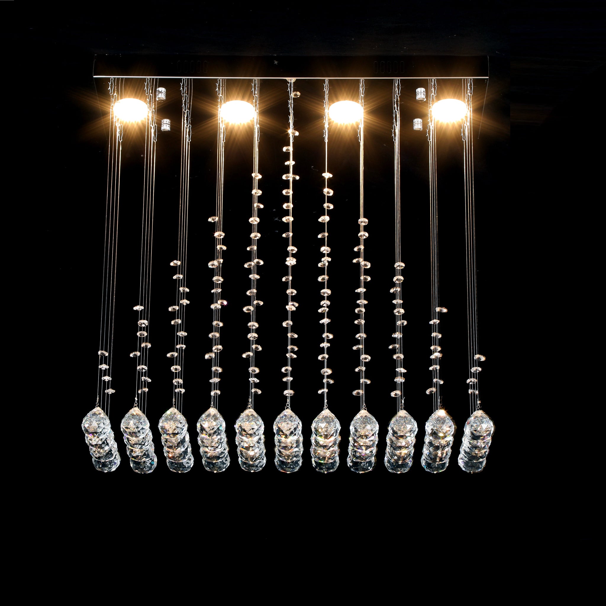 Candelabru LED Cristal Torra 4x5W Silver Echivalent 200W ARGINTIE / CRISTAL Chandeliers Crystal