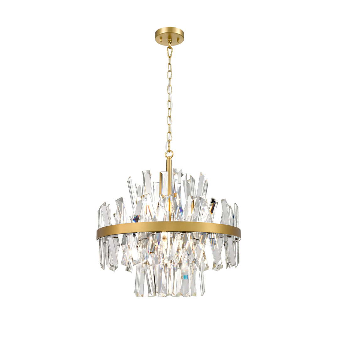 Lustra Suspendata Gold 8xG9 28W CONSTANTINOPOLE AURIE / CRISTAL / 50CM Chandeliers Crystal