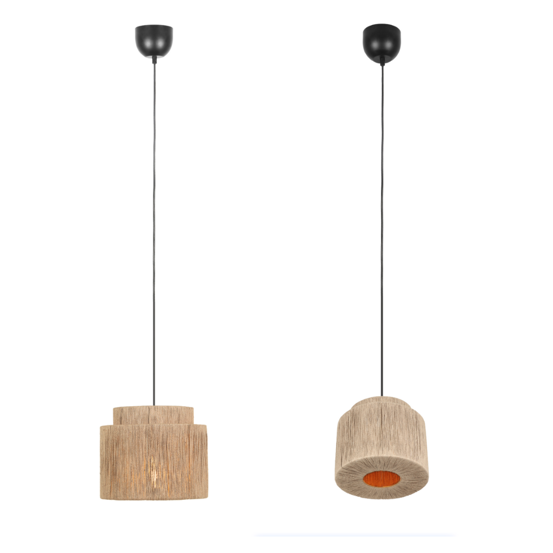 Pendul SMILLA Wood 1x E27 NEAGRA Lighting Fixtures