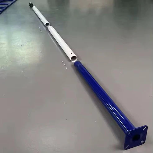 Stalp Metalic Alb/Albastru Modular 5m STALP ORNAMENTAL / Alb/Albastru ornamental pole