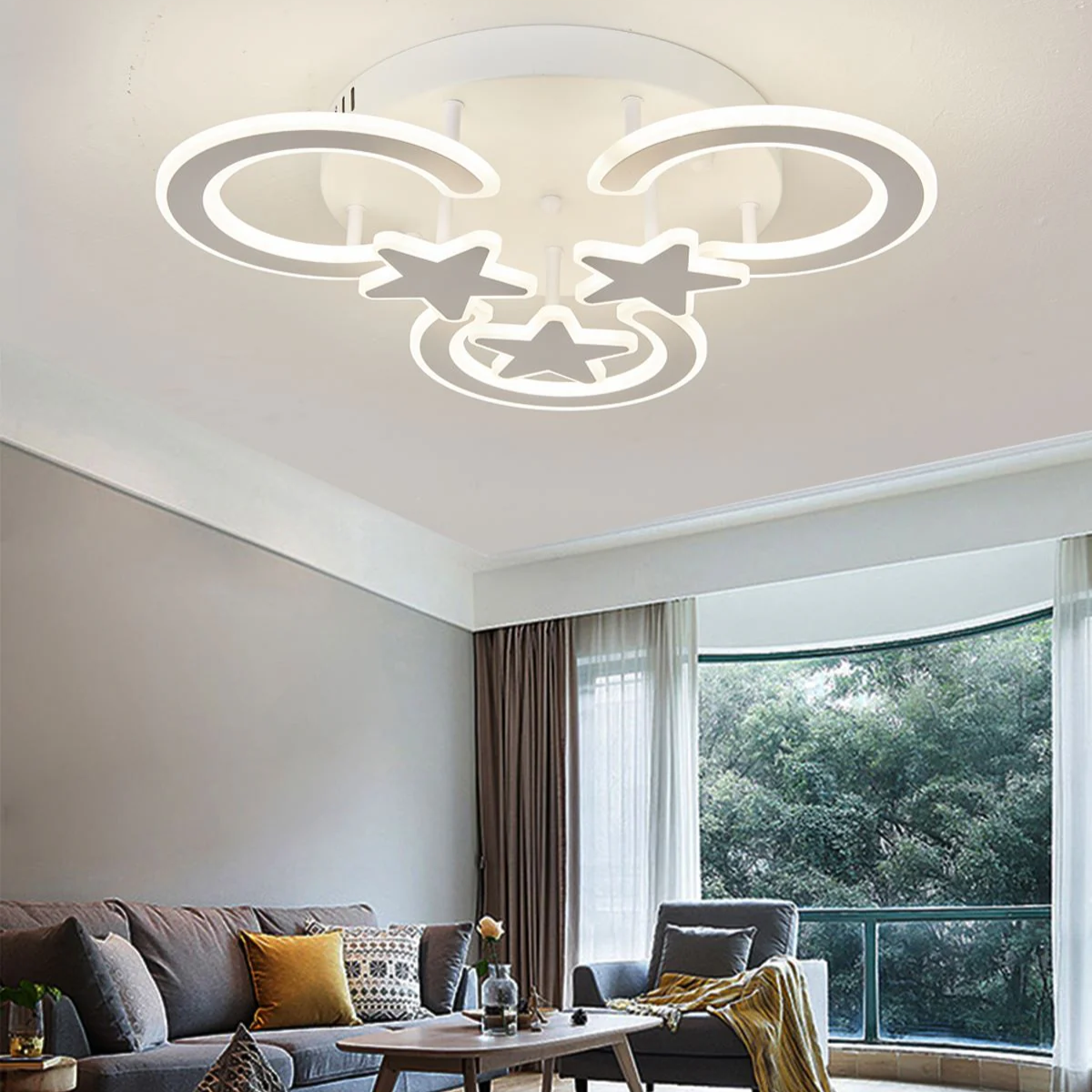 Lustra LED Mini Moonlight Dreams Echivalent 500W Telecomanda ALBA / 40CM / KIDS Lighting Fixtures