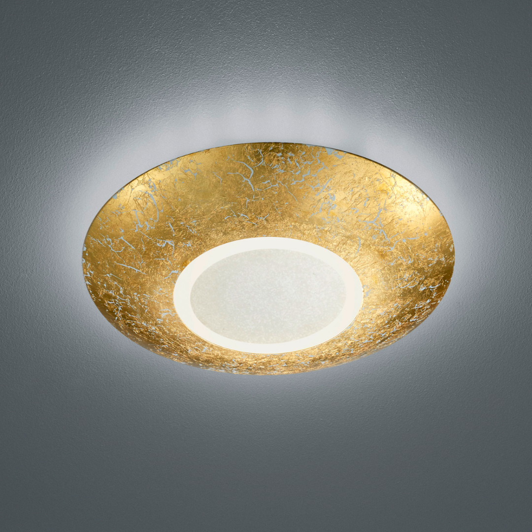 Lustra LED CHIROS Gold CIRCLE DESIGN / AURIE / 32CM CEILING LIGHT
