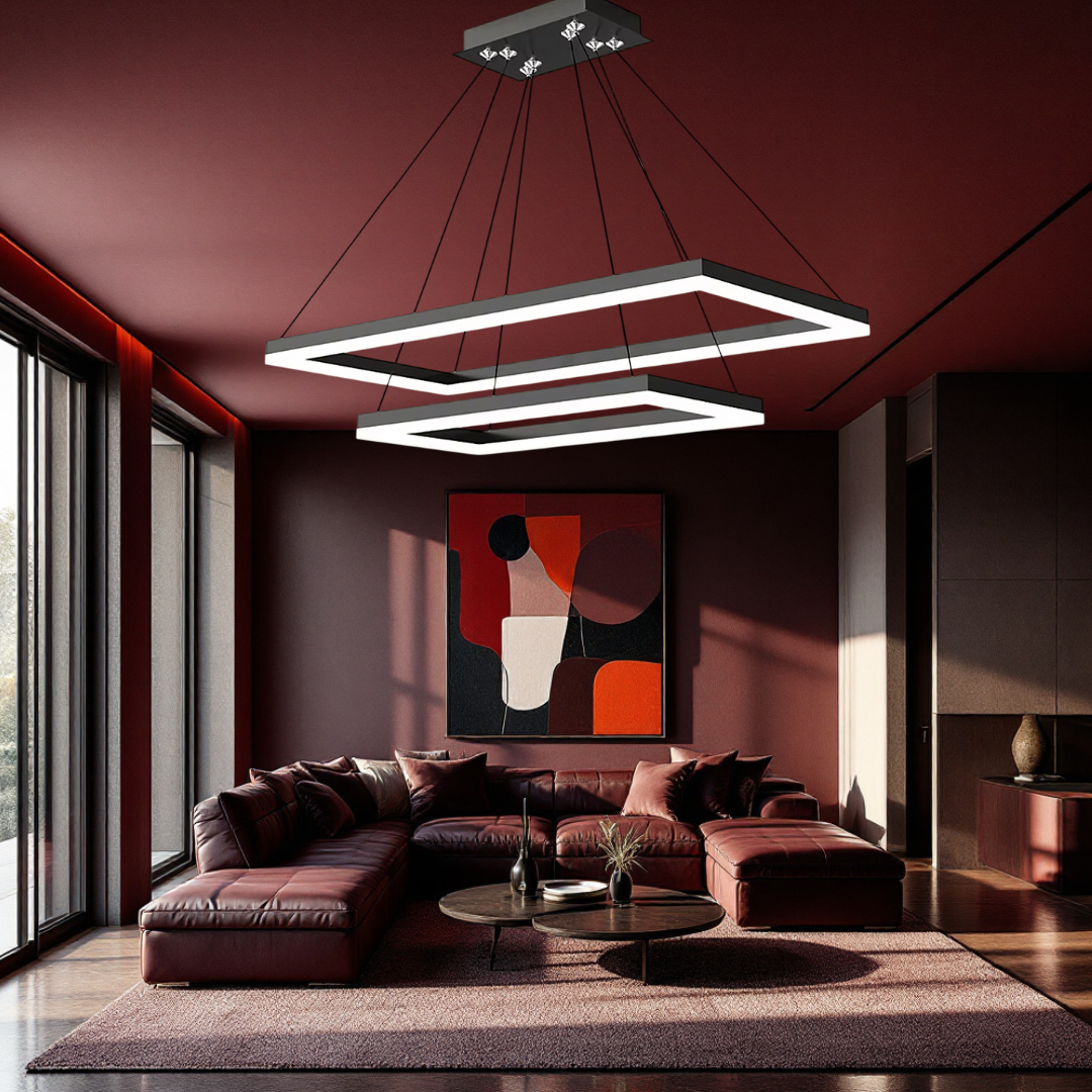 Lustra LED Suspendata Black GlowFix NEAGRA / SUSPENDATE / 120CM Lighting Fixtures