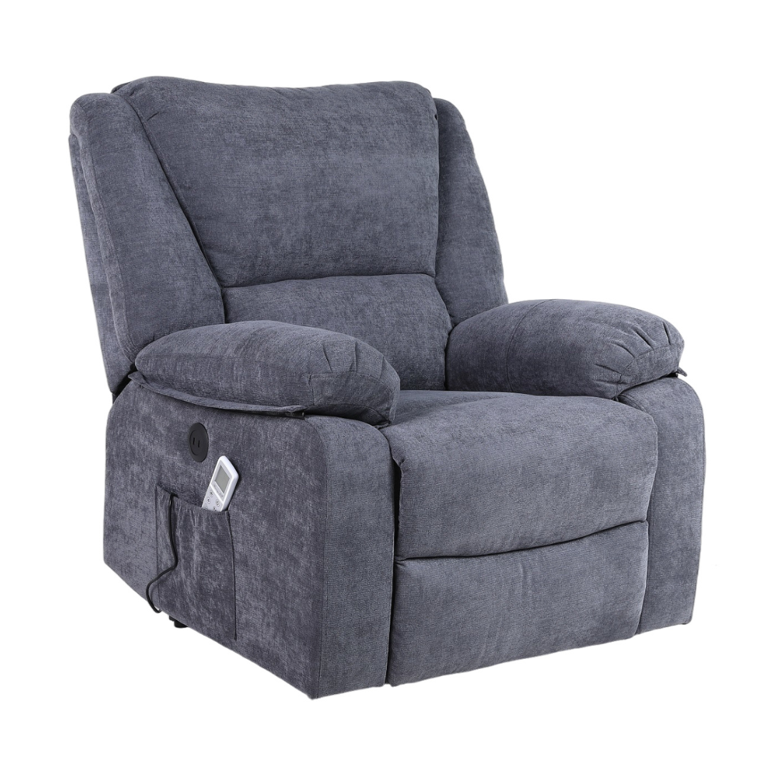 Fotoliu cu Masaj și Încălzire Recliner Electric Gri Inchis FOTOLIU CU MASAJ/RECLINER/INCALZIRE / GRI Chairs