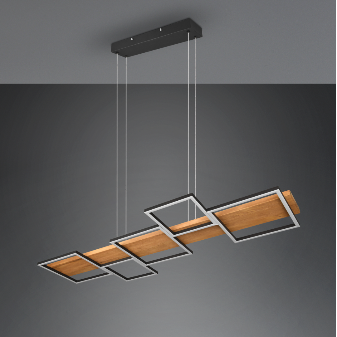 Lustra LED Suspendata WOOD HARPER LEMN / SUSPENDATE Lighting Fixtures