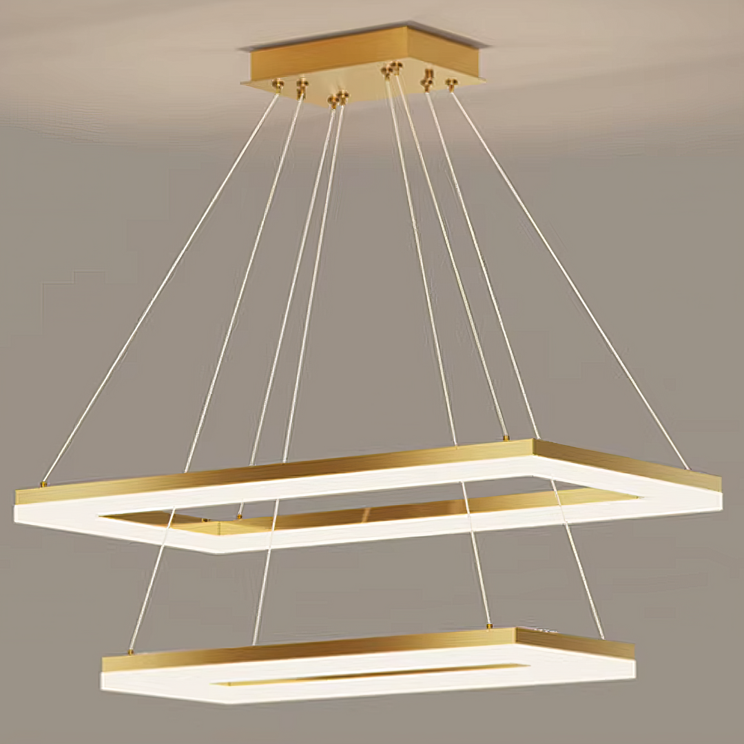 Lustra LED Suspendata Gold GlowFix AURIE / 120CM / SUSPENDATE Lighting Fixtures