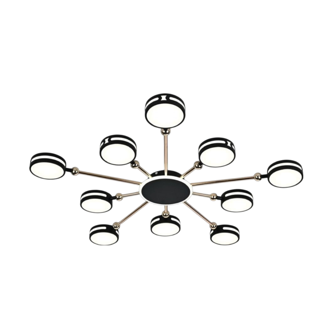 Lustra LED Aplicata Meili 100CM NEAGRA / 60CM CEILING LIGHT