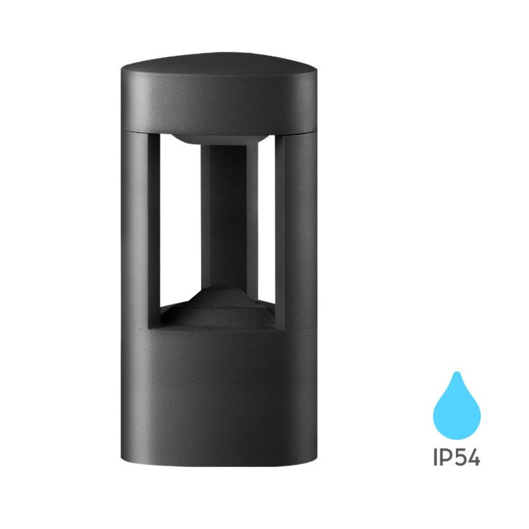 Stalp de Gradina LED DALLAS NEAGRA / STALP ORNAMENTAL / ALB CALD EXTERIOR LAMP