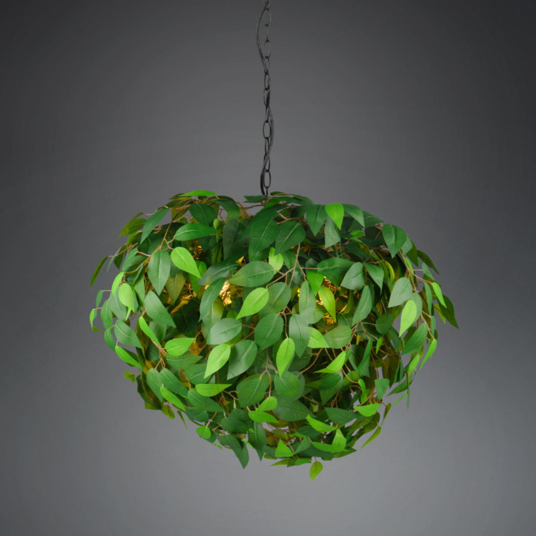 Lustra Suspendata 4x E14 LEAVY NEAGRA Lighting Fixtures