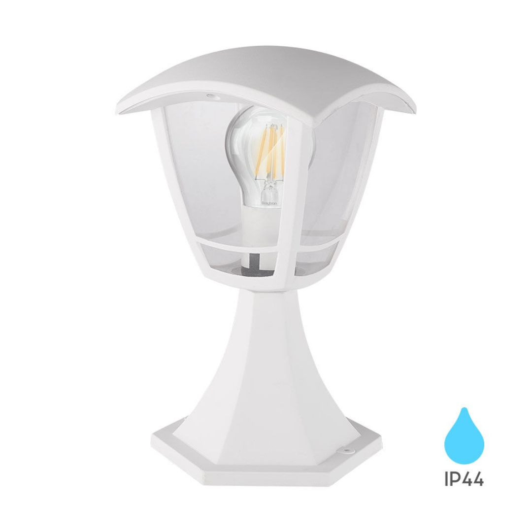 Felinar cu Picior de Gradina BERLIN White ALBA / STALP ORNAMENTAL / E27 EXTERIOR LAMP