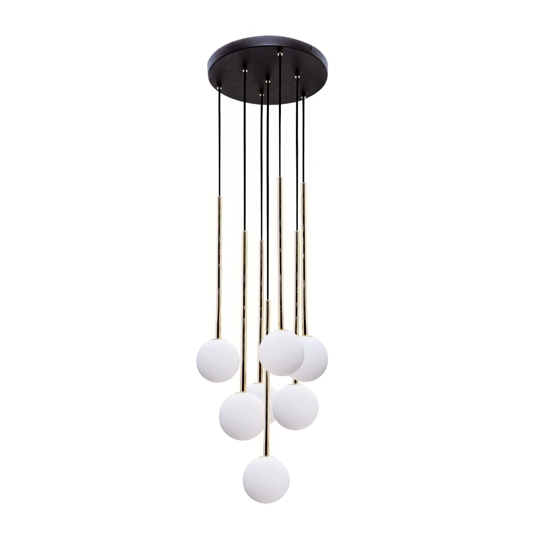 Lustra Abajur 7xG9 Black Nuvon NEAGRA / ABAJUR Chandeliers